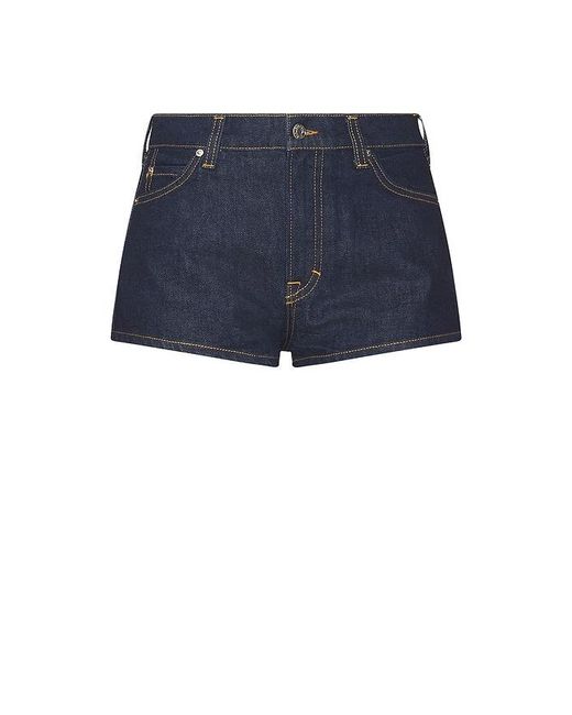 GRLFRND Blue Florence Low Rise Mini Short