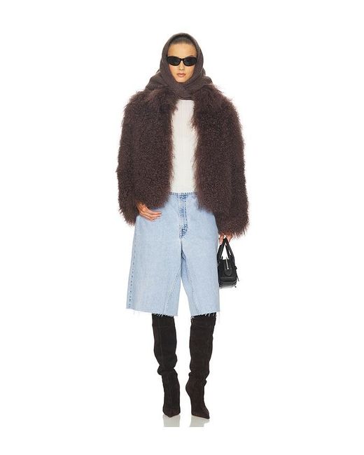 Lamarque Brown Bianca Fur Jacket