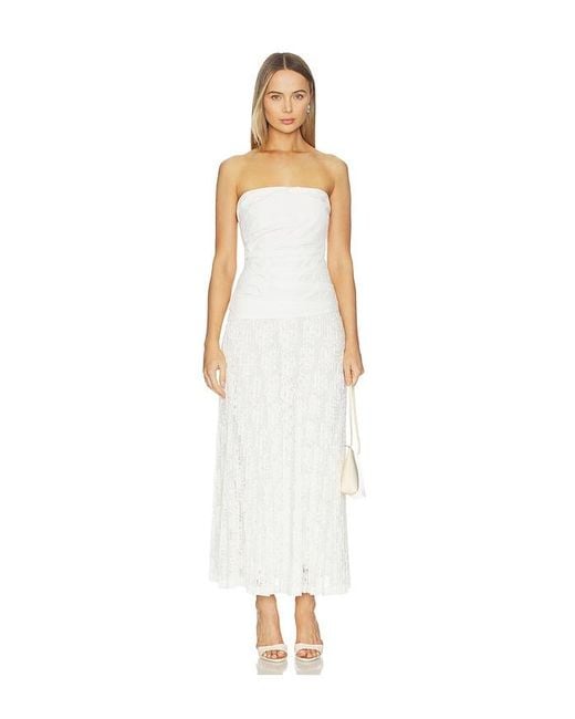Jonathan Simkhai White Annalise Cotton Lace Dress