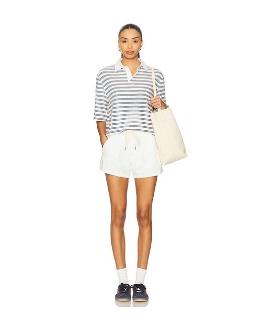 Blank NYC White Drawstring Short