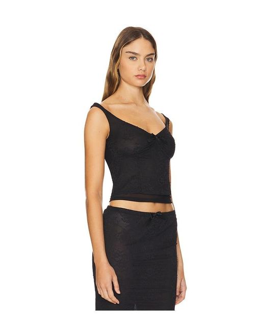 MAJORELLE Black Phoebe Top