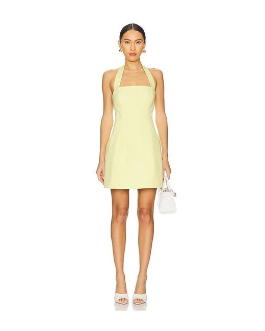 Bardot Yellow Nevelle Hourglass Halter Dress