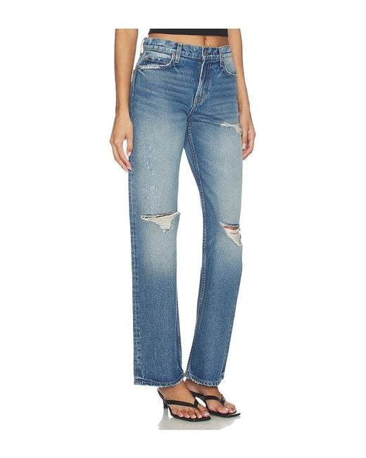 GRLFRND Blue Graham Low Rise Straight