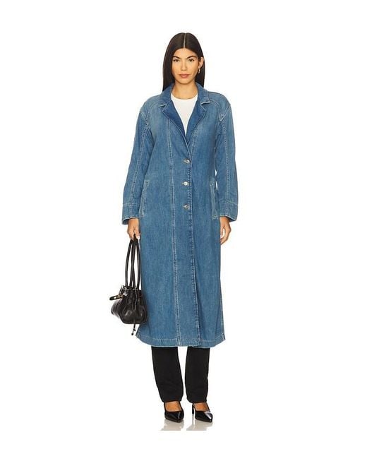 Free People Blue X We The Free Monique Duster