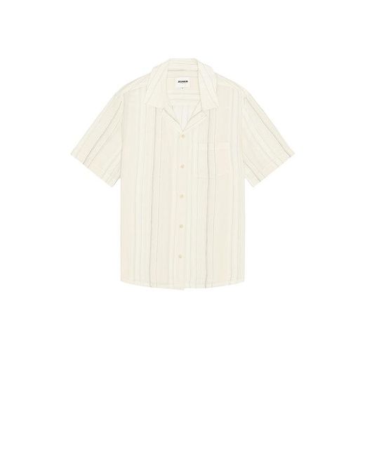 Asher White Rick Camp Shirt for men