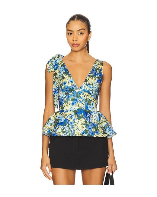 Kika Vargas Ilhan スリーブレストップス Blue