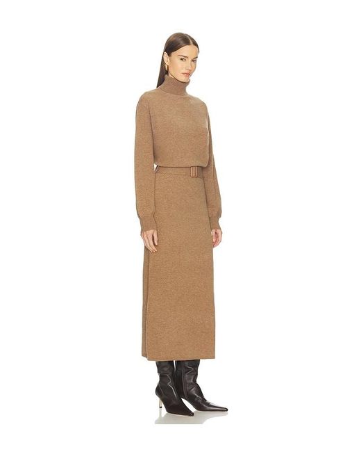 L'academie Natural 'Academie Leslia Belted Midi Dress