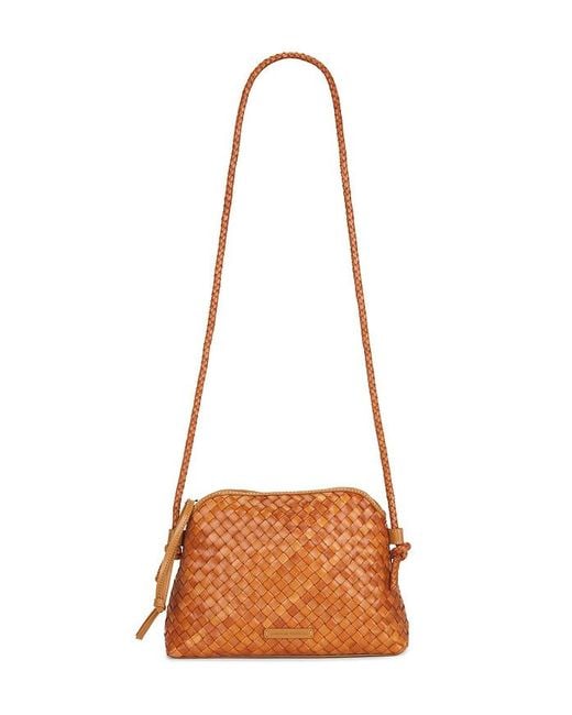 Loeffler Randall Brown Mallory Woven Crossbody
