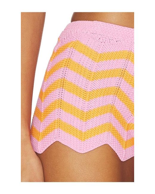 Kulani Kinis Multicolor Chevron Knit Micro Short