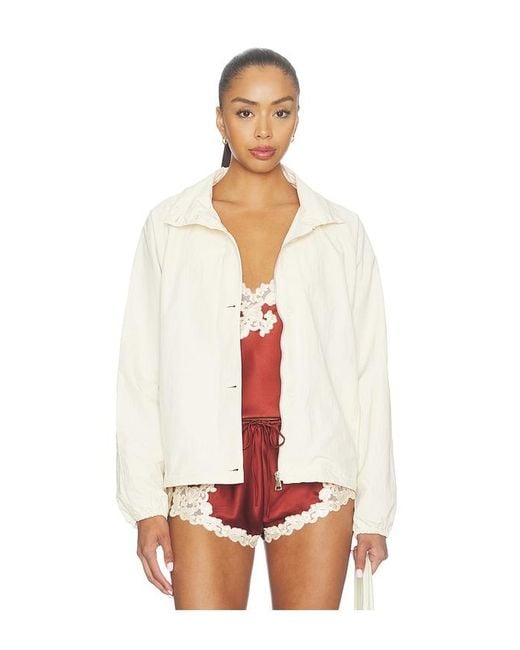 superdown Red Kirrily Funnel Neck Jacket