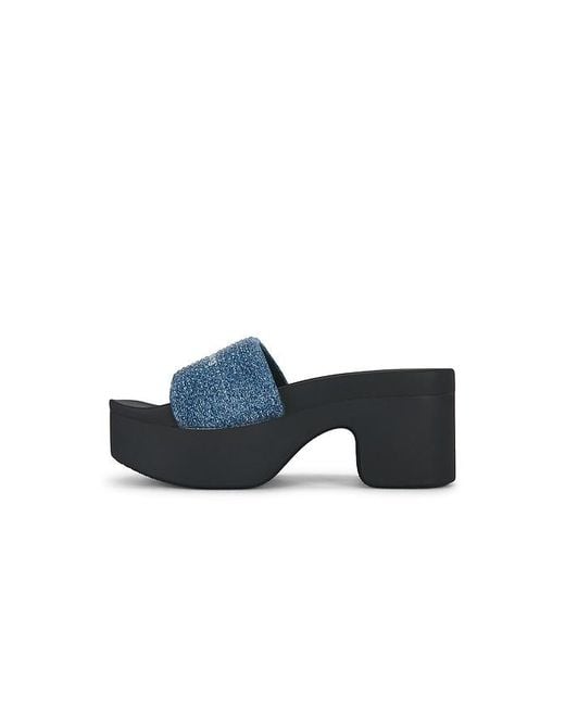 Alexander Wang Black Aw Denim Hotfix Platform Slide
