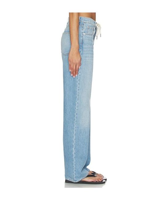 GRLFRND Blue Bella Low Rise Boyfriend Drawstring