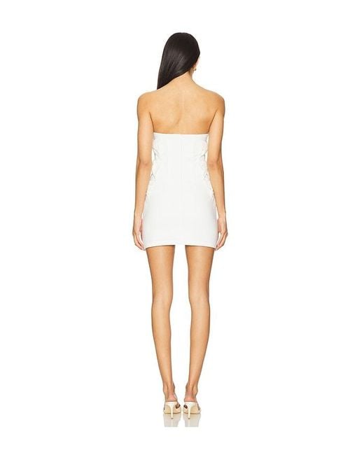 MORE TO COME White Lydia Mini Dress