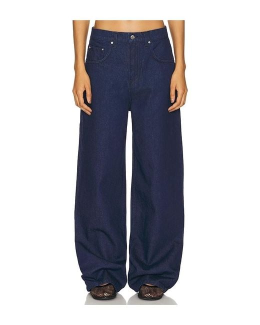 GRLFRND Blue Enya Drop Rise Jean