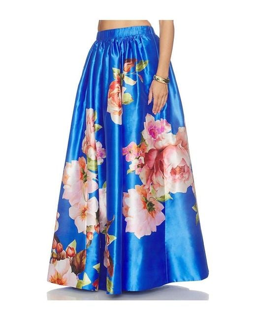 Hemant & Nandita Blue Maxi Skirt