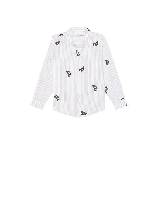 Camisa A Rayas Letters En Color Blanco Talla (También En M, S, Xl/1X) Pop Trading Co. de hombre de color White