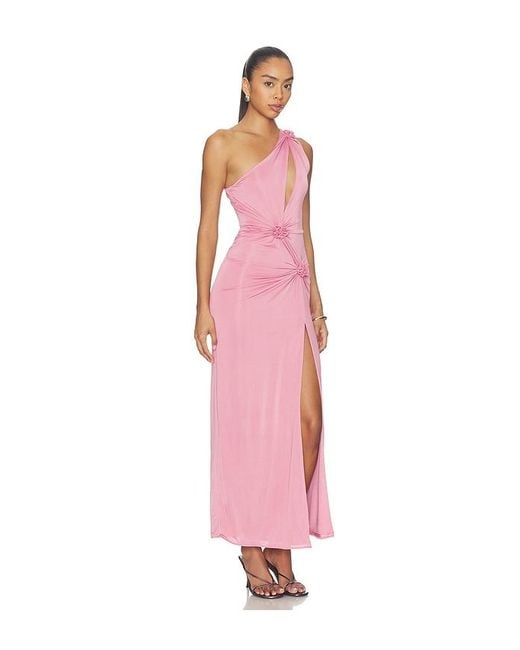 MOTHER OF ALL Pink Kay Ripple Maxi Dress