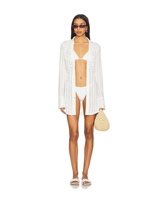 Stone Cold Fox White X Revolve Lala Eyelet Dress