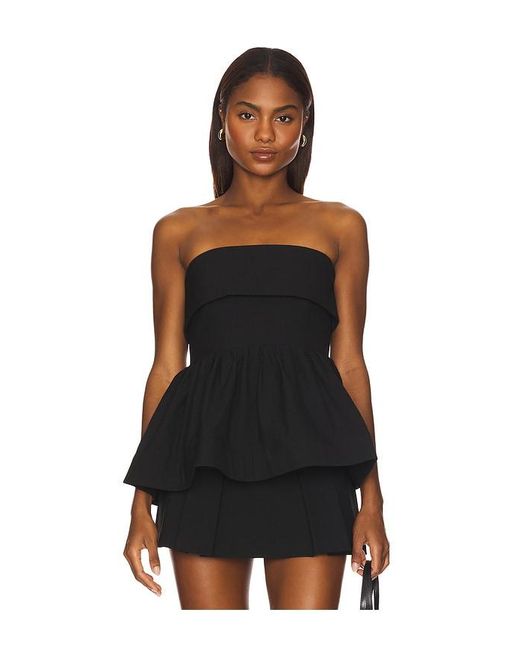 Lovers + Friends Black Melodie Top