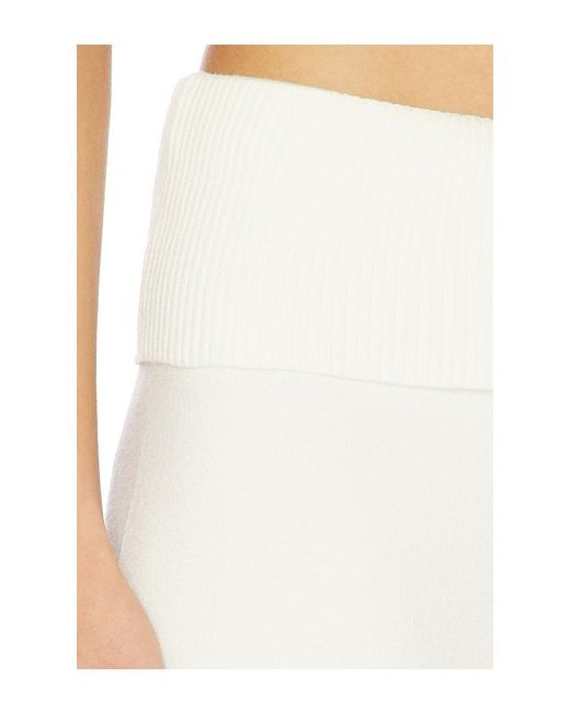 Frankie's Bikinis White Dawson Cloud Knit Pant