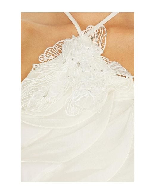 Elliatt White Yvette Ruffle Mini Dress