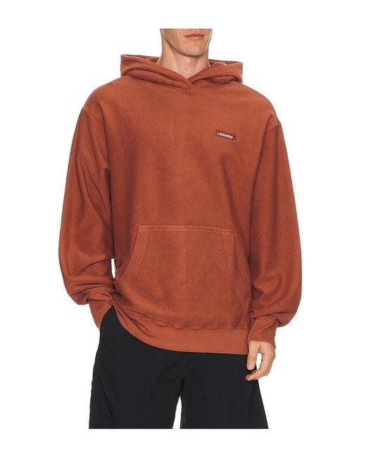 Legends Orange Fairfax Reverse Terry Hoodie for men