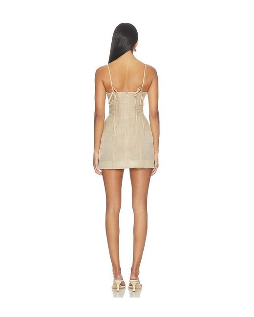 Camila Coelho Natural Delfina Mini Dress