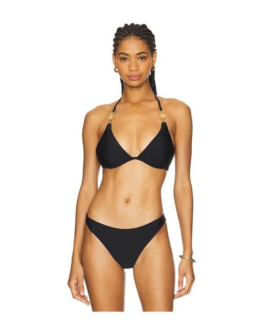 L'Agence Orange Annabelle Solid Triangle Bikini Top