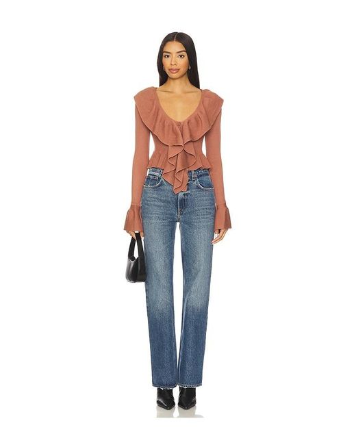 MORE TO COME Blue Hally Sweater Top