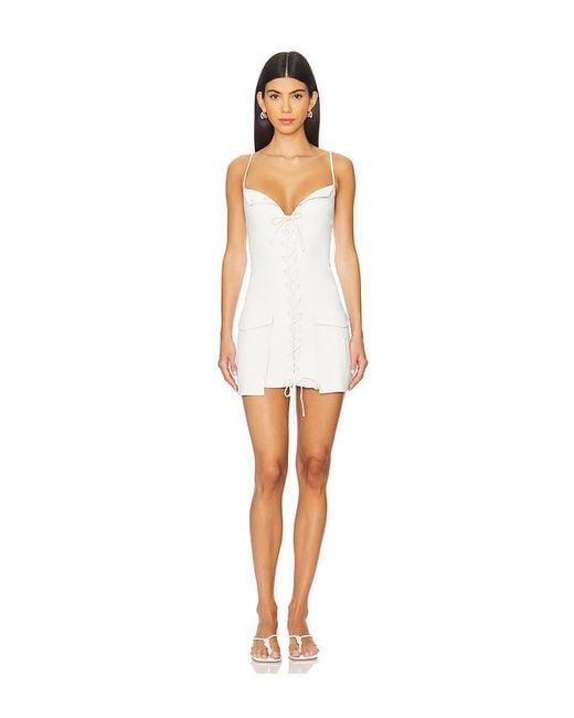 Lovers + Friends White Denali Mini Dress