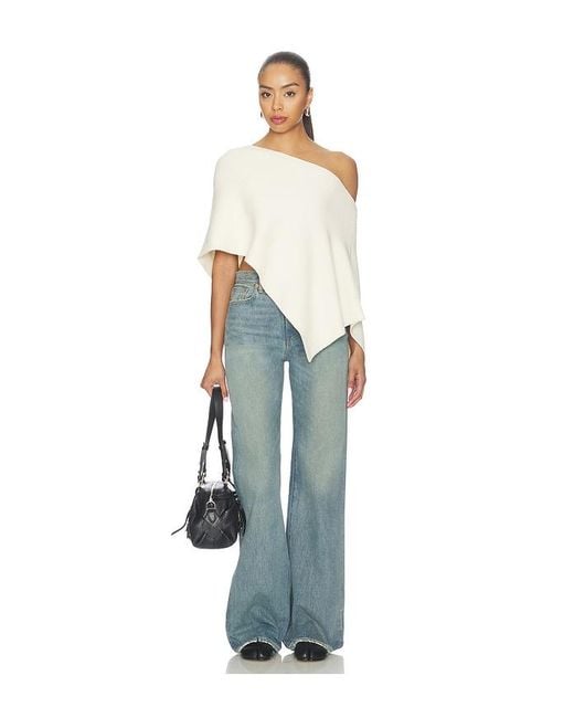 Lioness White Luminous Poncho
