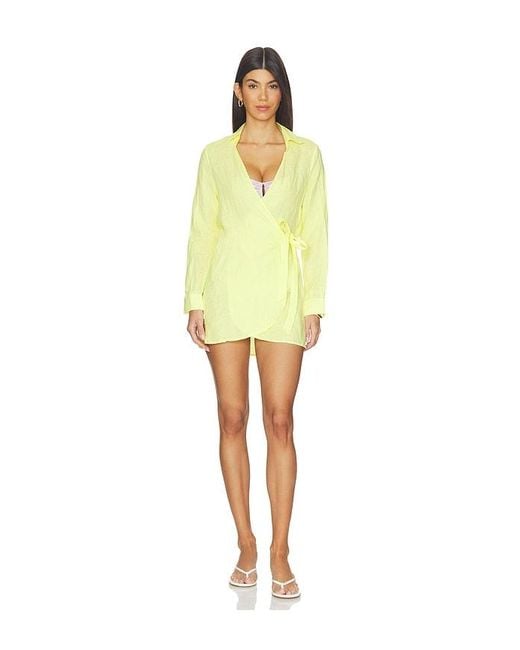 PQ Swim Yellow Lily Cover-Up Dress