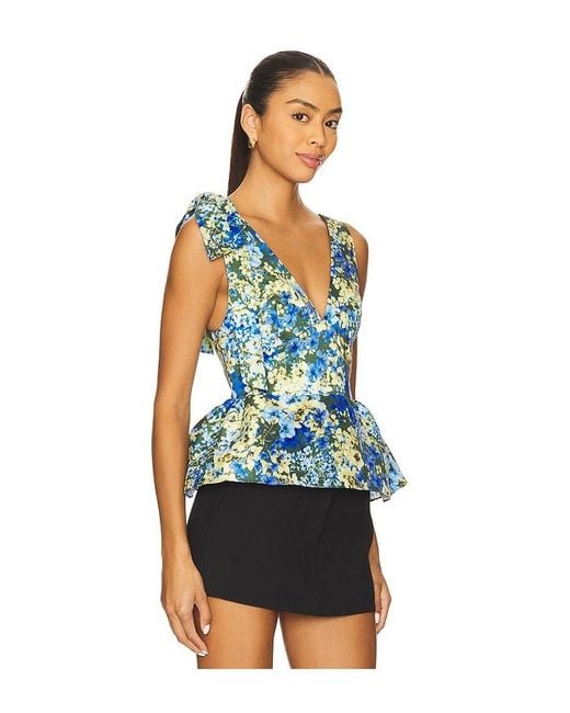 Kika Vargas Ilhan スリーブレストップス Blue