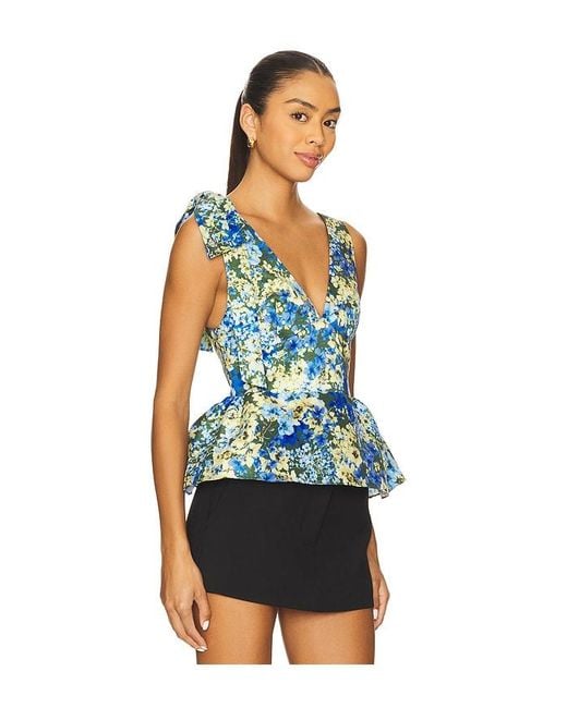 Kika Vargas Blue Ilhan Top