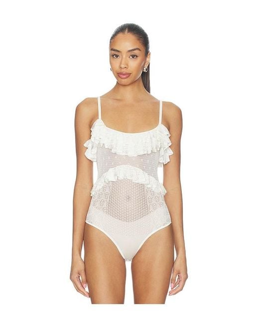 Ulla Johnson Blue Bania Knit Bodysuit