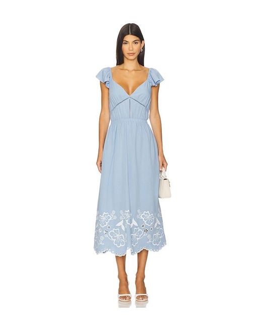 Astr Blue Odeletta Dress