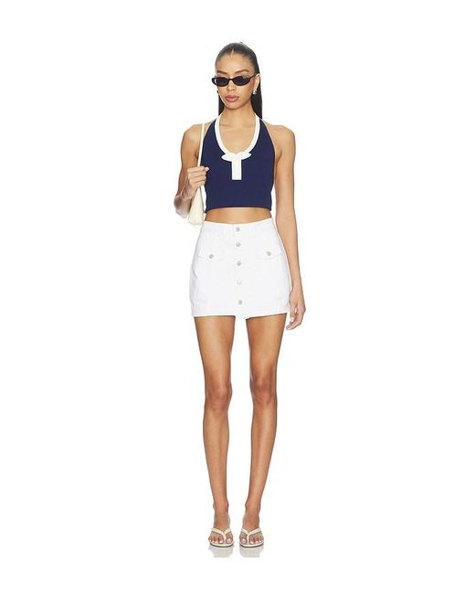 Levi's White Button Front Skort
