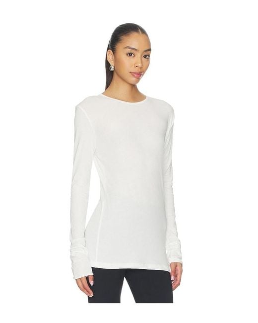 Entire studios White Sheer Long Sleeve Top