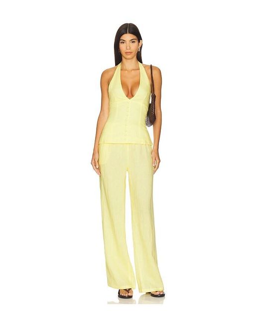 AEXAE Yellow X Revolve Drawstring Pant