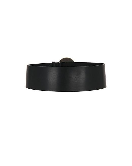 Lamarque Black Leather Belt