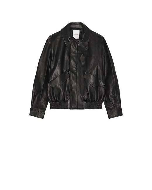 LE17SEPTEMBRE Black Faux Leather Zip Blouson for men