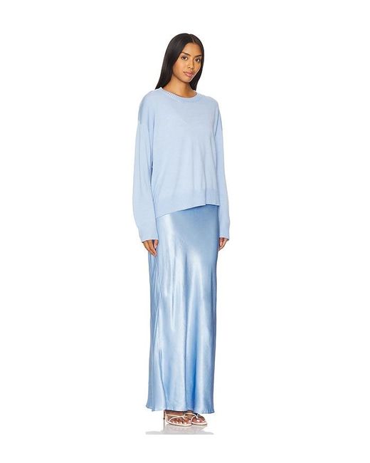 SOVERE Blue Rhyme Combo Slip Knit Dress