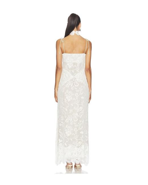 YELLOW THE LABEL White Talia Lace Dress