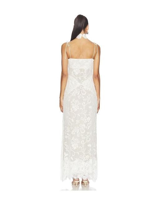 YELLOW THE LABEL White Talia Lace Dress