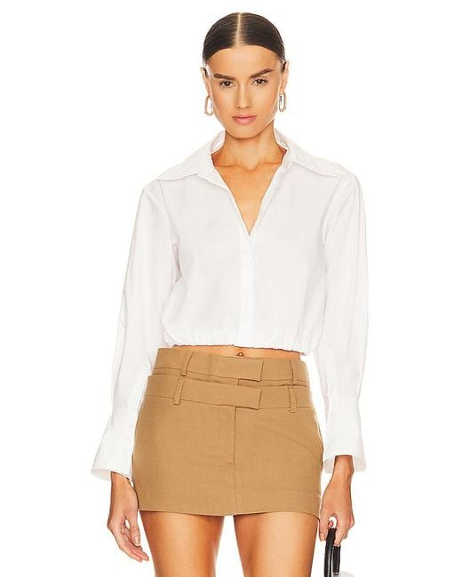 Blythe Button Up Top En Color Blanco Talla (También En S, Xs) Jonathan Simkhai de color White