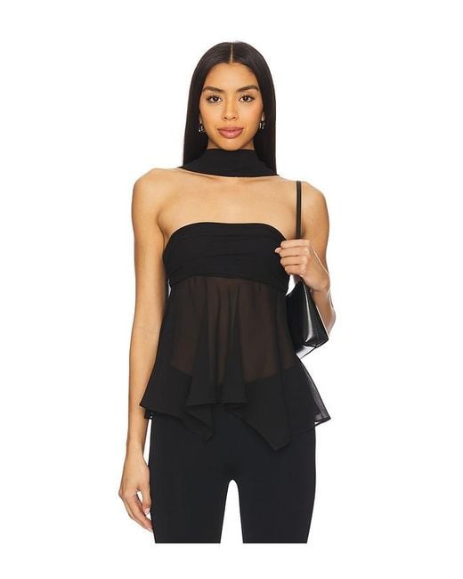 Lovers + Friends Black Sierra Top