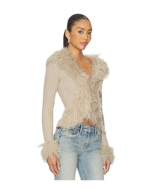 I.AM.GIA Blue Cressida Faux Fur Sweater