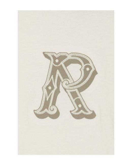 Represent White Western Initial Tee for men