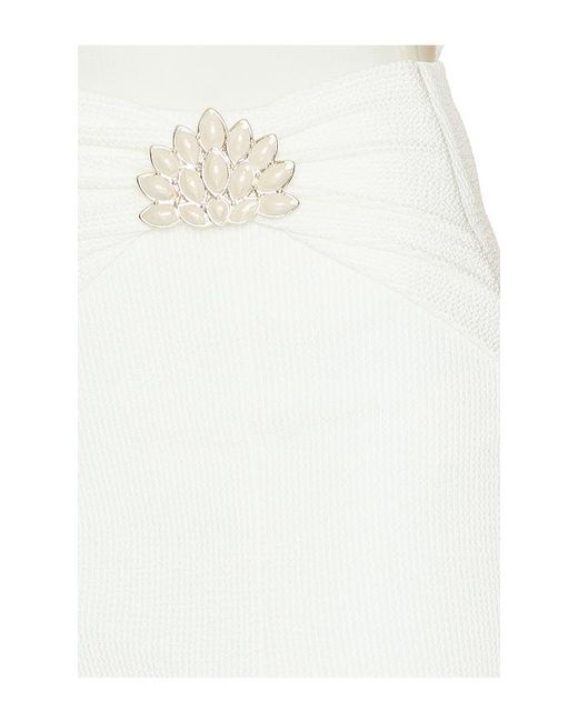 PATBO White Cora Knit Skirt