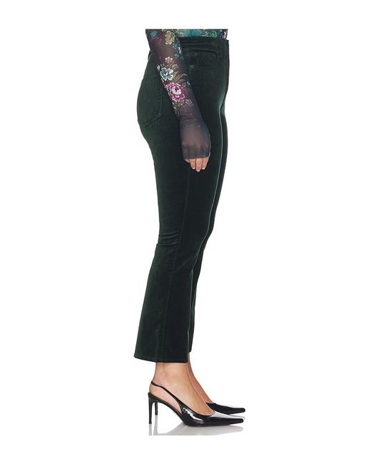 GOOD AMERICAN Black Velvet Good High Rise Kick Flare Pants